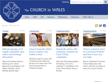 Tablet Screenshot of churchinwales.org.uk